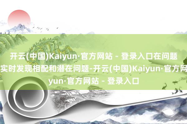 开云(中国)Kaiyun·官方网站 - 登录入口在问题升级为事故前实时发现相配和潜在问题-开云(中国)Kaiyun·官方网站 - 登录入口