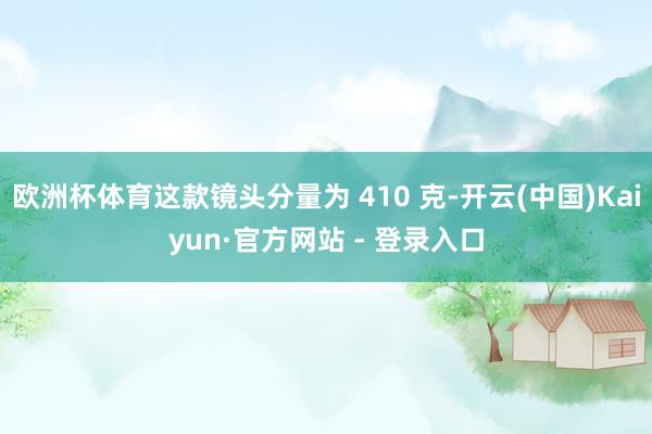 欧洲杯体育这款镜头分量为 410 克-开云(中国)Kaiyun·官方网站 - 登录入口