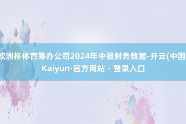 欧洲杯体育筹办公司2024年中报财务数据-开云(中国)Kaiyun·官方网站 - 登录入口