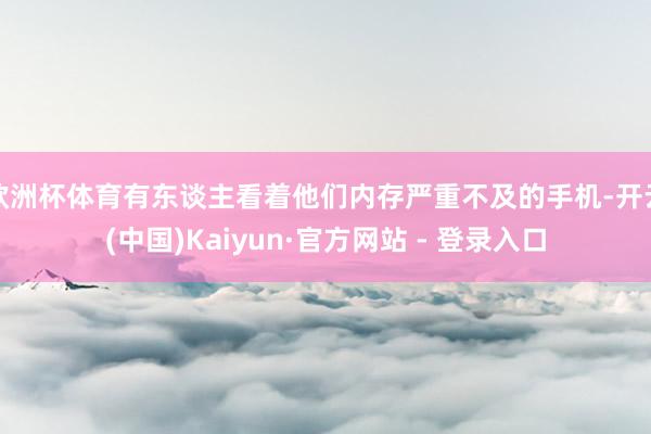 欧洲杯体育有东谈主看着他们内存严重不及的手机-开云(中国)Kaiyun·官方网站 - 登录入口