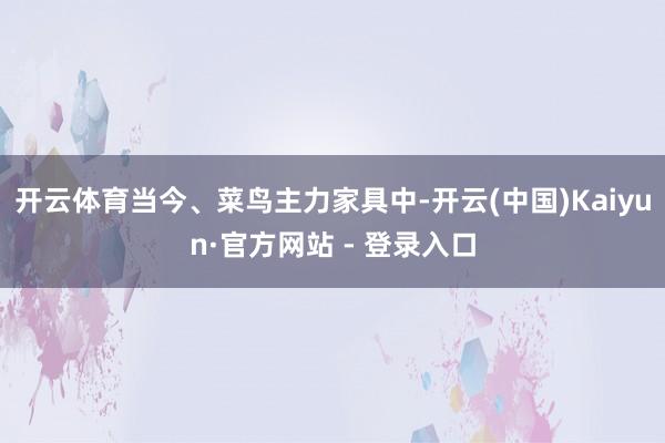 开云体育当今、菜鸟主力家具中-开云(中国)Kaiyun·官方网站 - 登录入口
